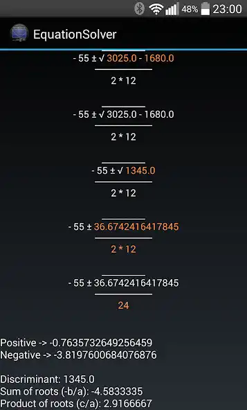 Play Quadratic Equations Solver as an online game Quadratic Equations Solver with UptoPlay