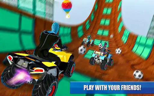 Play Quads Bike Racing- Bike Stunts as an online game Quads Bike Racing- Bike Stunts with UptoPlay