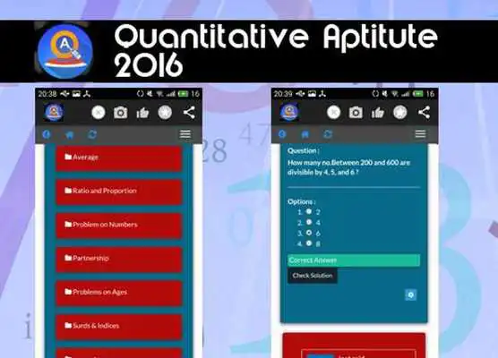 Play Quantitative Aptitude 2016