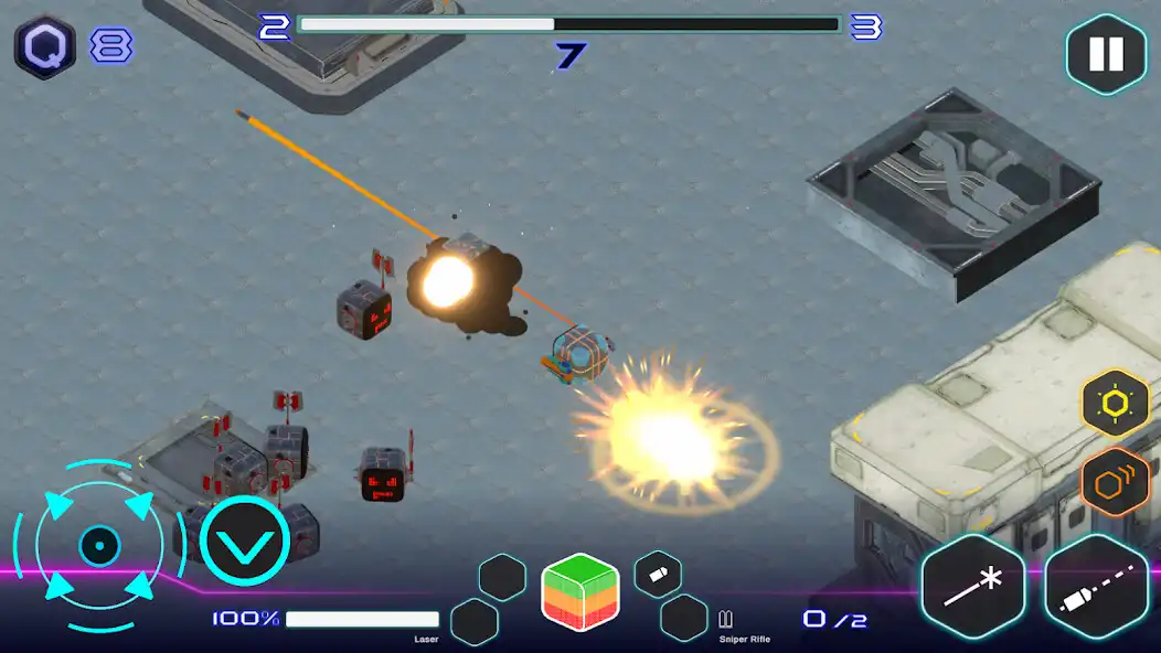 Play Qubix Deathmatch as an online game Qubix Deathmatch with UptoPlay