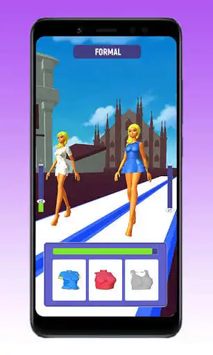 Play Queen Catwalk Fashion Race 3D as an online game Queen Catwalk Fashion Race 3D with UptoPlay