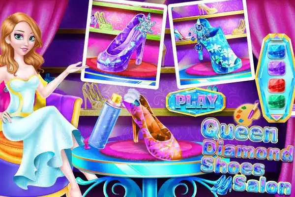 Play Queen Diamond Shoes Salon