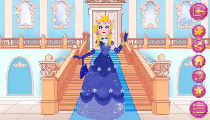 Play Queen dress up in frozen land Play Queen dress up in frozen land