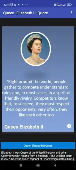 Play Queen Elizabeth II Quote as an online game Queen Elizabeth II Quote with UptoPlay