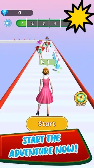 Play Queen Runner 3D as an online game Queen Runner 3D with UptoPlay