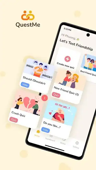 Play QuestMe: Interact Quizz Maker  and enjoy QuestMe: Interact Quizz Maker with UptoPlay