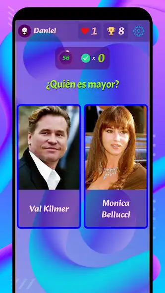 Play ¿Qué famoso es mayor? as an online game ¿Qué famoso es mayor? with UptoPlay