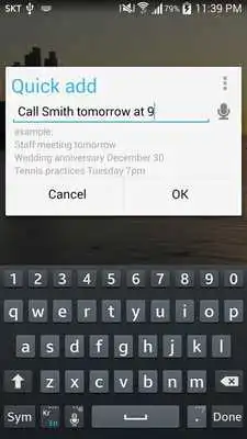 Play Quick Add - Calendar Events