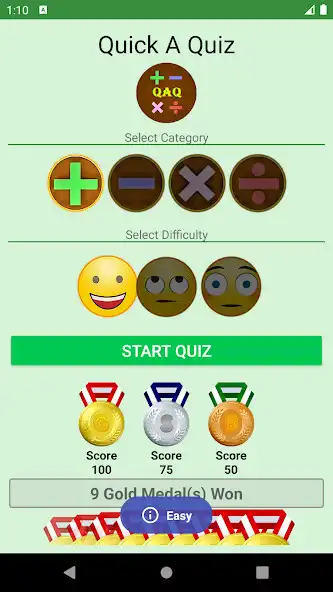 Play Quick A Quiz: Arithmetic, Math, Game, Brain Teaser as an online game Quick A Quiz: Arithmetic, Math, Game, Brain Teaser with UptoPlay