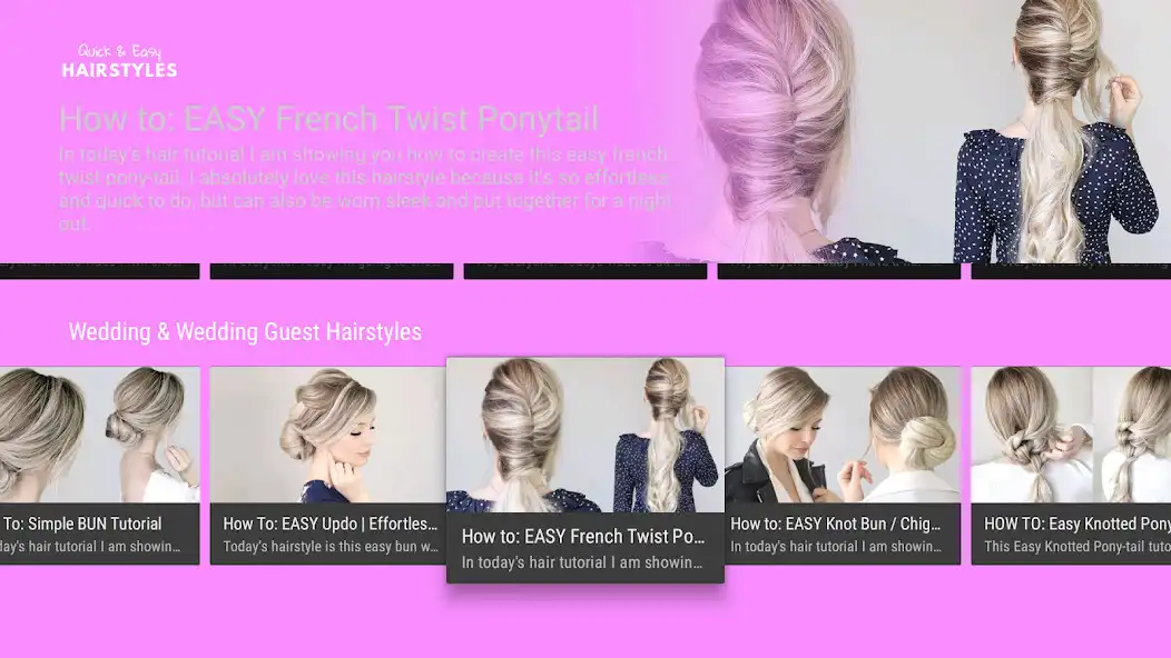 Play Quick  Easy Hairstyles  and enjoy Quick  Easy Hairstyles with UptoPlay