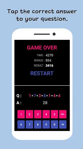 Play Quickly Add 7 Numbers as an online game Quickly Add 7 Numbers with UptoPlay