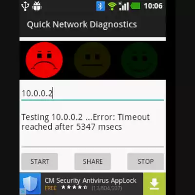 Play Quick Network Diagnostics Ping