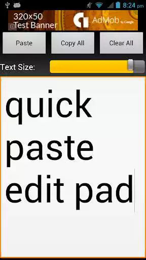 Play Quick Paste Edit Pad  and enjoy Quick Paste Edit Pad with UptoPlay