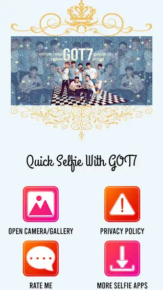 Play Quick Selfie With GOT7  and enjoy Quick Selfie With GOT7 with UptoPlay