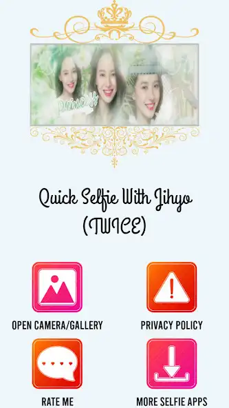 Play Quick Selfie With Jihyo (TWICE) as an online game Quick Selfie With Jihyo (TWICE) with UptoPlay