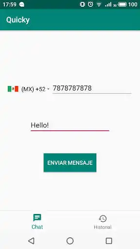 Play Quicky - Mensajes sin guardar contacto and enjoy Quicky - Mensajes sin guardar contacto with UptoPlay Play Quicky - Mensajes sin guardar contacto and enjoy Quicky - Mensajes sin guardar contacto with UptoPlay