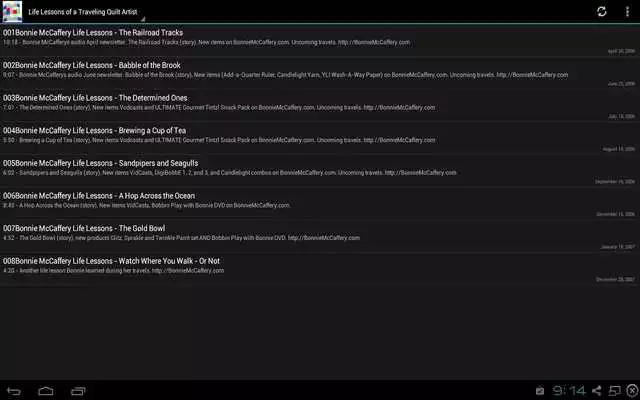 Play Quilting Podcasts Free