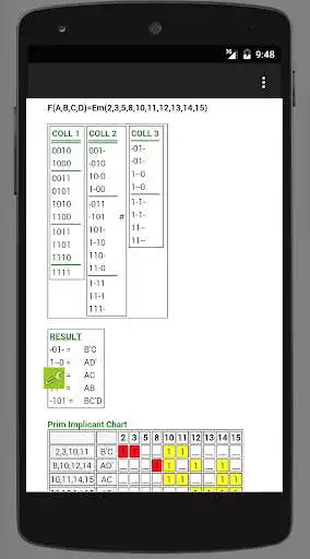 Play Quine McCluskey as an online game Quine McCluskey with UptoPlay