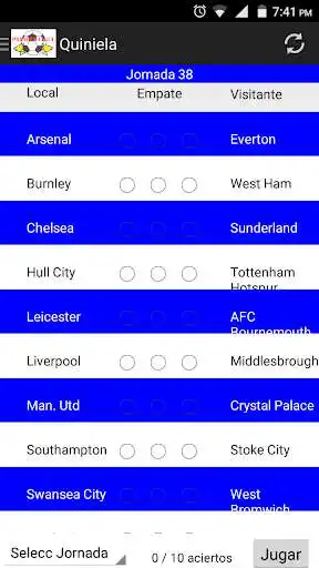 Play Quiniela Premier League as an online game Quiniela Premier League with UptoPlay