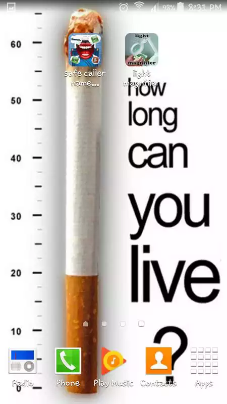Play Quit smoking live wallpaper