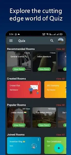 Play Quix - Create, Join,Share Q-Room  Explore Quizzes  and enjoy Quix - Create, Join,Share Q-Room  Explore Quizzes with UptoPlay