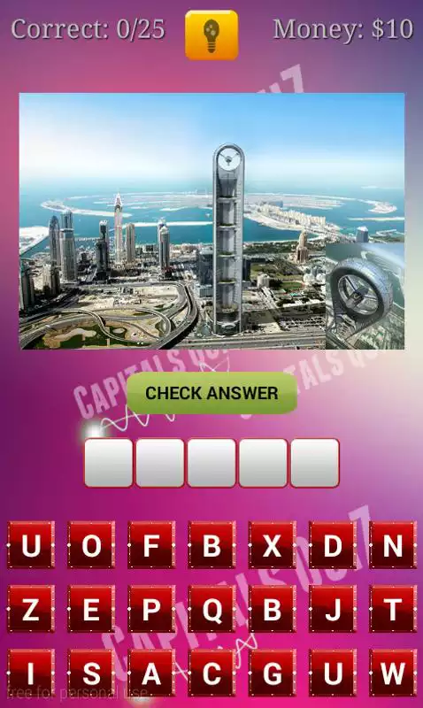 Play Quiz About Capitals