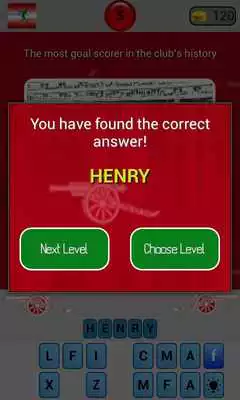 Play quiz for arsenal football