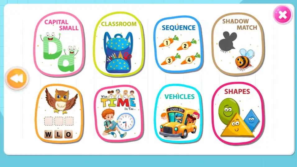 Play Quiz game for preprimary kids as an online game Quiz game for preprimary kids with UptoPlay