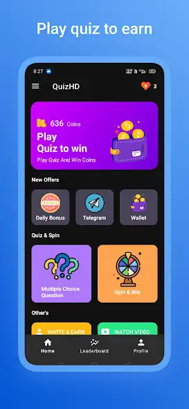 Play QuizHD: Play Quiz Earn Money as an online game QuizHD: Play Quiz Earn Money with UptoPlay