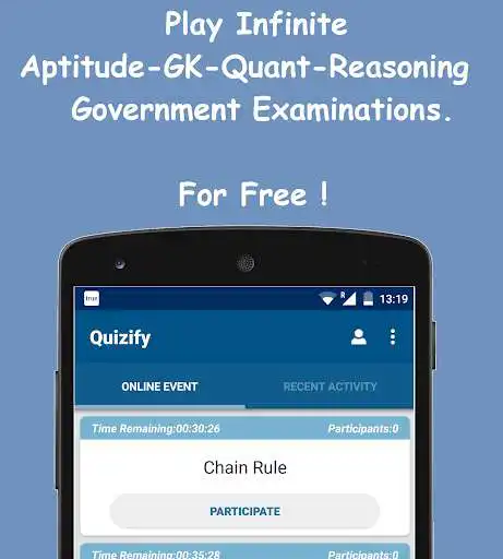 Play Quizify: Apti Quant Reasoning