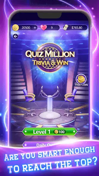 Play Quiz Million: Trivia  Win  and enjoy Quiz Million: Trivia  Win with UptoPlay