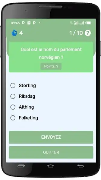 Play Quiz  Norvege as an online game Quiz  Norvege with UptoPlay