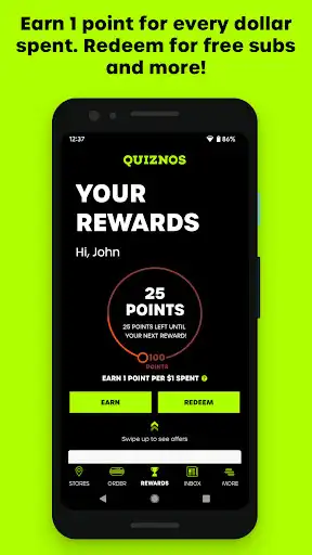 Play Quiznos Toasty Points as an online game Quiznos Toasty Points with UptoPlay