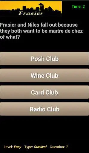 Play Quiz on Frasier!