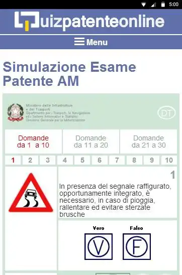 Play Quiz Patente AM 2019 as an online game Quiz Patente AM 2019 with UptoPlay