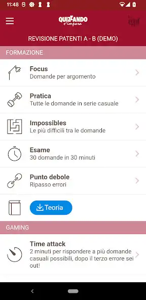 Play Quiz Revisione Patente 2023 as an online game Quiz Revisione Patente 2023 with UptoPlay