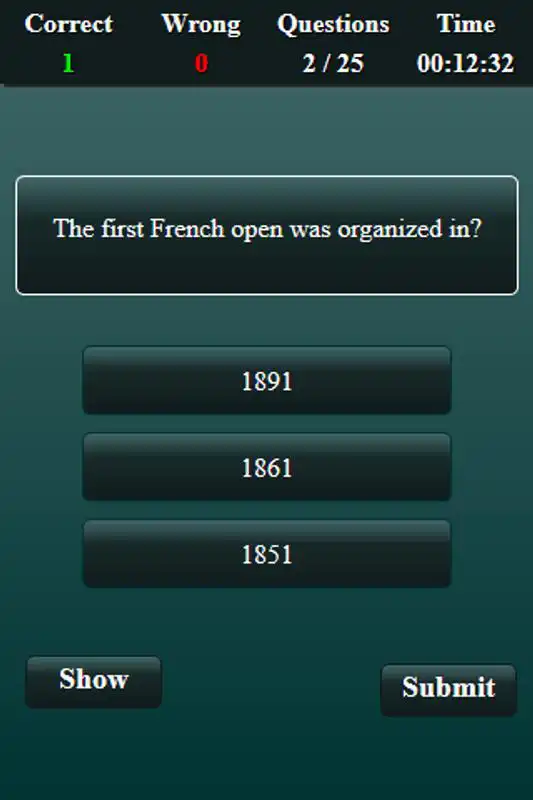 Play Quiz: Tennis