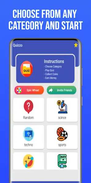 Play QUIZZO:  Earn Money Play Quiz as an online game QUIZZO:  Earn Money Play Quiz with UptoPlay