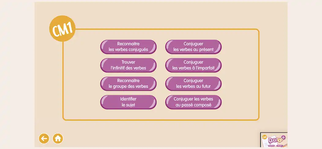 Play Quizztop+ Conjugaison CM as an online game Quizztop+ Conjugaison CM with UptoPlay