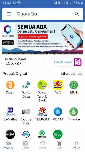 Play QuotaQu Isi Paket Data  Pulsa as an online game QuotaQu Isi Paket Data  Pulsa with UptoPlay