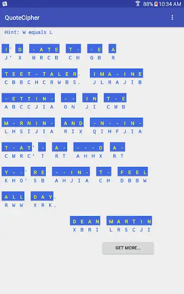 Play Quote Cipher as an online game Quote Cipher with UptoPlay