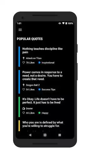 Play Quotely: Quotes in your Pocket as an online game Quotely: Quotes in your Pocket with UptoPlay