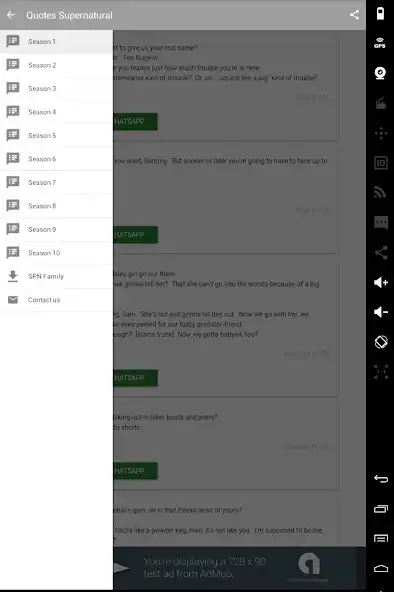 Play Quotes from Supernatural as an online game Quotes from Supernatural with UptoPlay