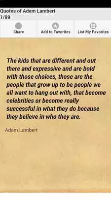Play Quotes of Adam Lambert