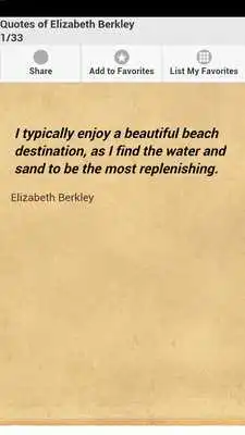 Play Quotes of Elizabeth Berkley