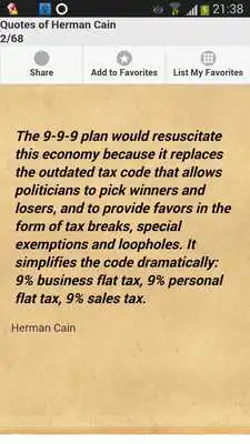 Play Quotes of Herman Cain