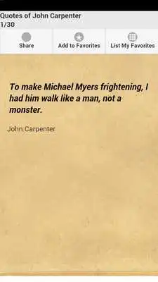 Play Quotes of John Carpenter
