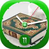 Free play online Quran Clock With Islamic Wallpaper APK