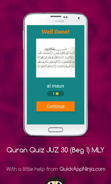 Play Quran Quiz JUZ 30 (Beg 1) MLY as an online game Quran Quiz JUZ 30 (Beg 1) MLY with UptoPlay