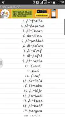 Play Quran Spanish Mp3
